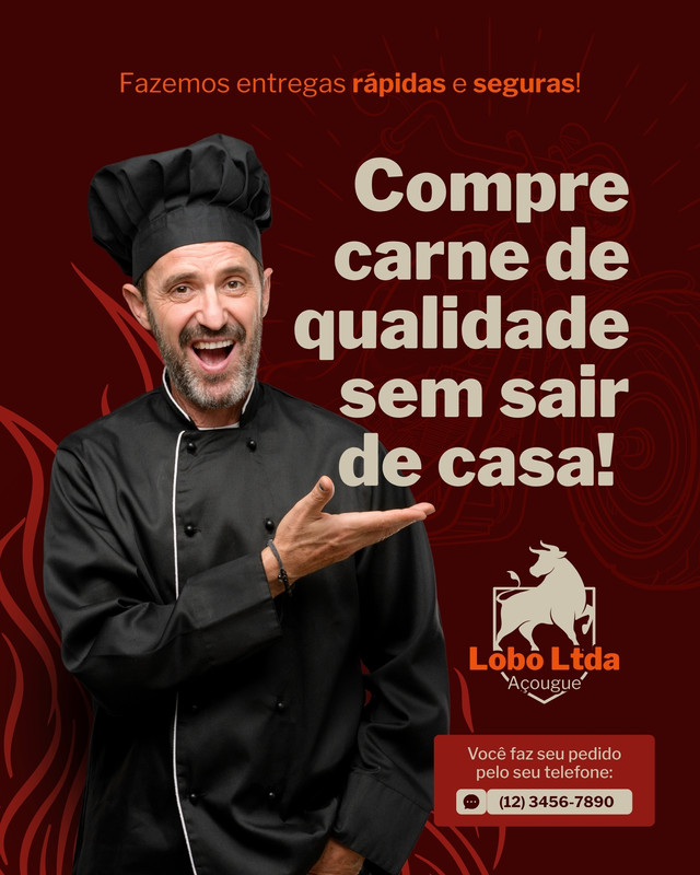 Modelos de Design com o tema Açougue | Canva