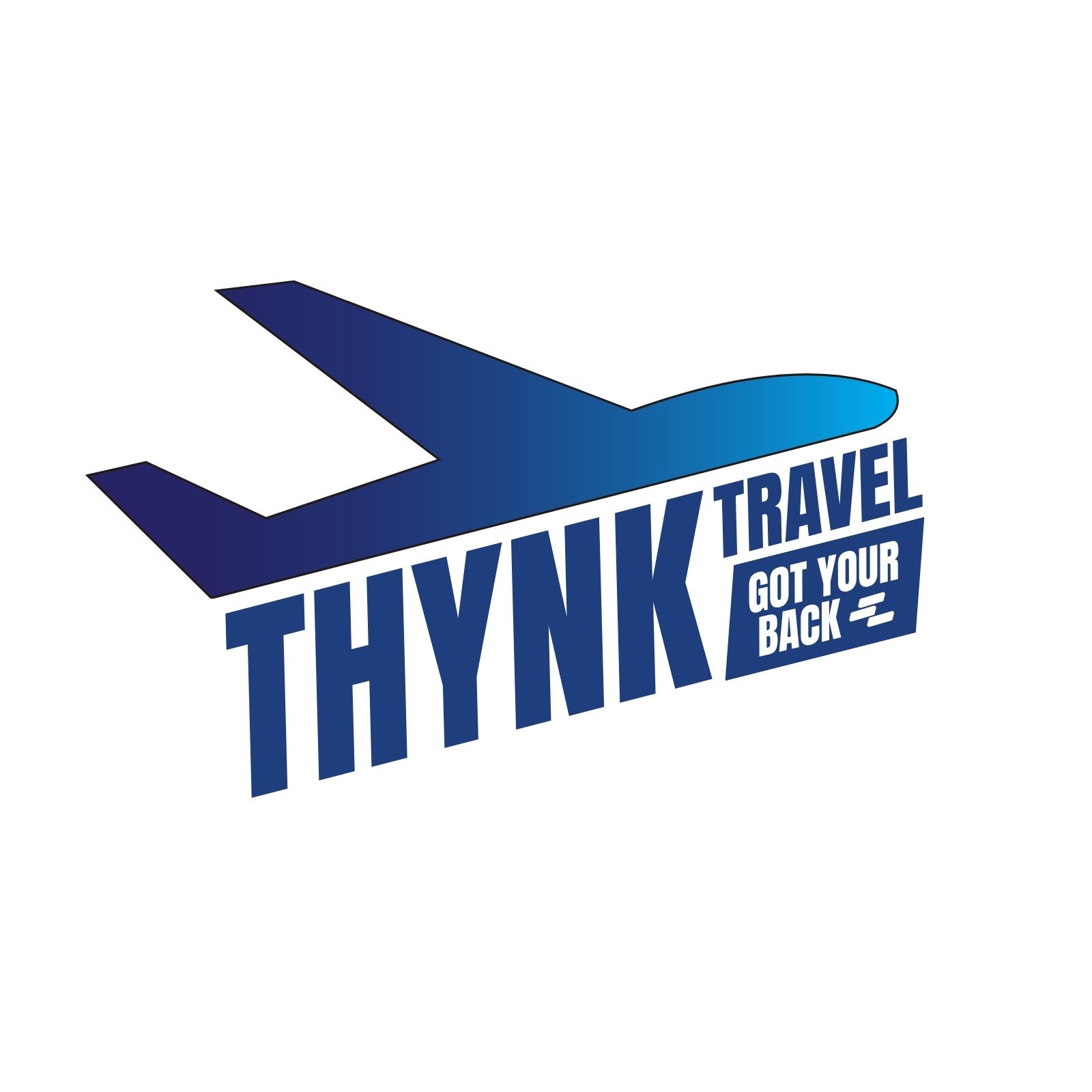 Blue Illustration Travel Agency Logo