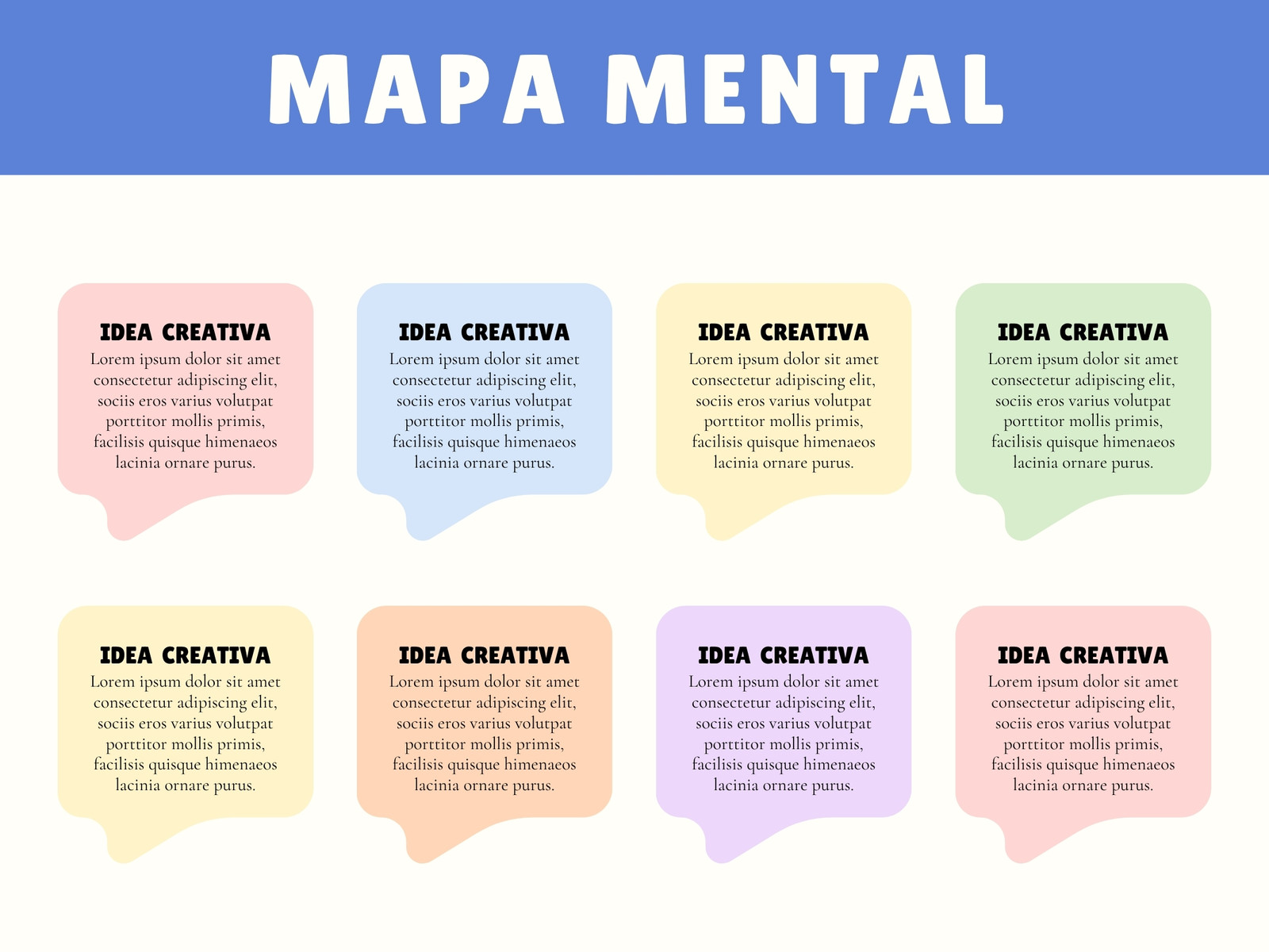 Mapa Mental Esquema Proyecto Ideas Moderno Sencillo Multicolor