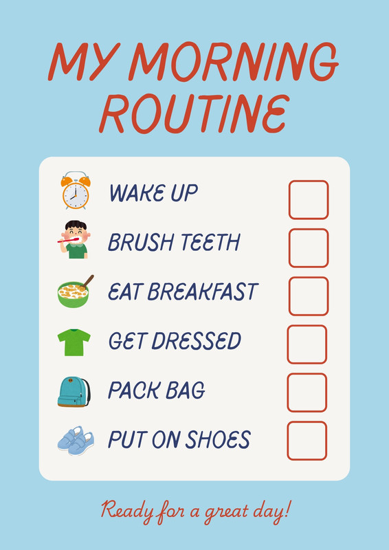 Simple Rountine Free and customizable routine templates