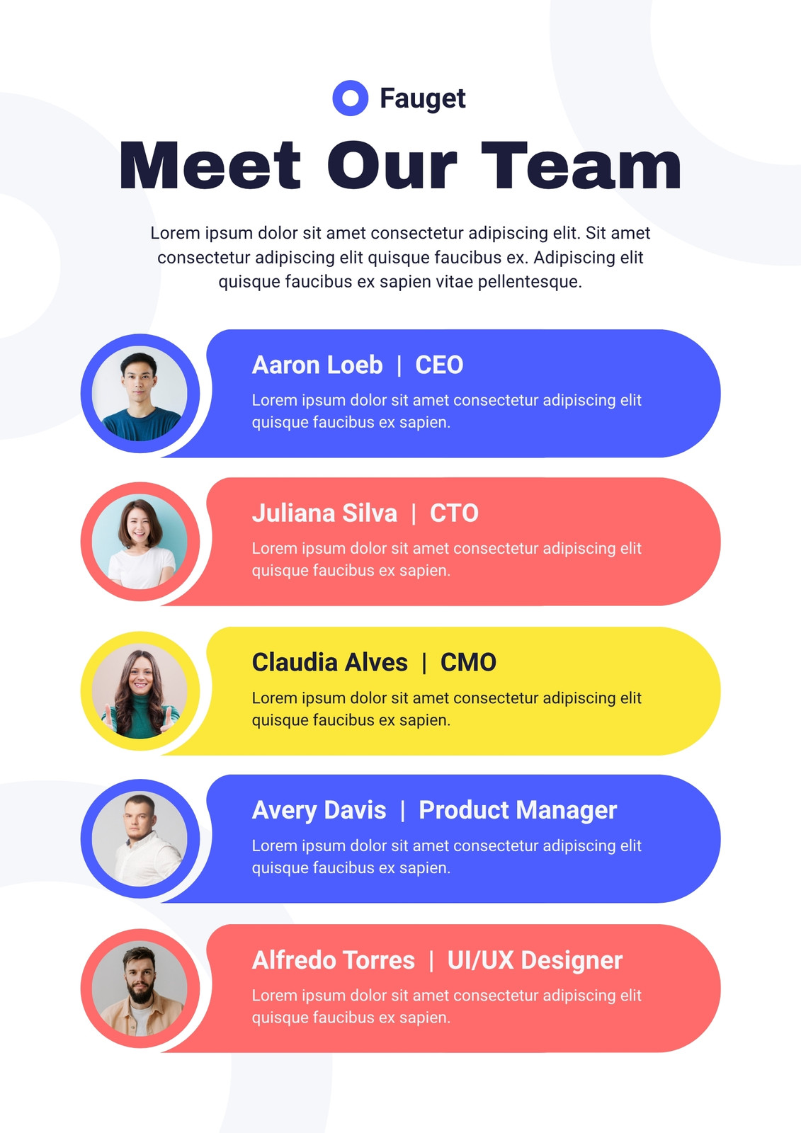 Page 4 - Free and customizable team templates | Canva