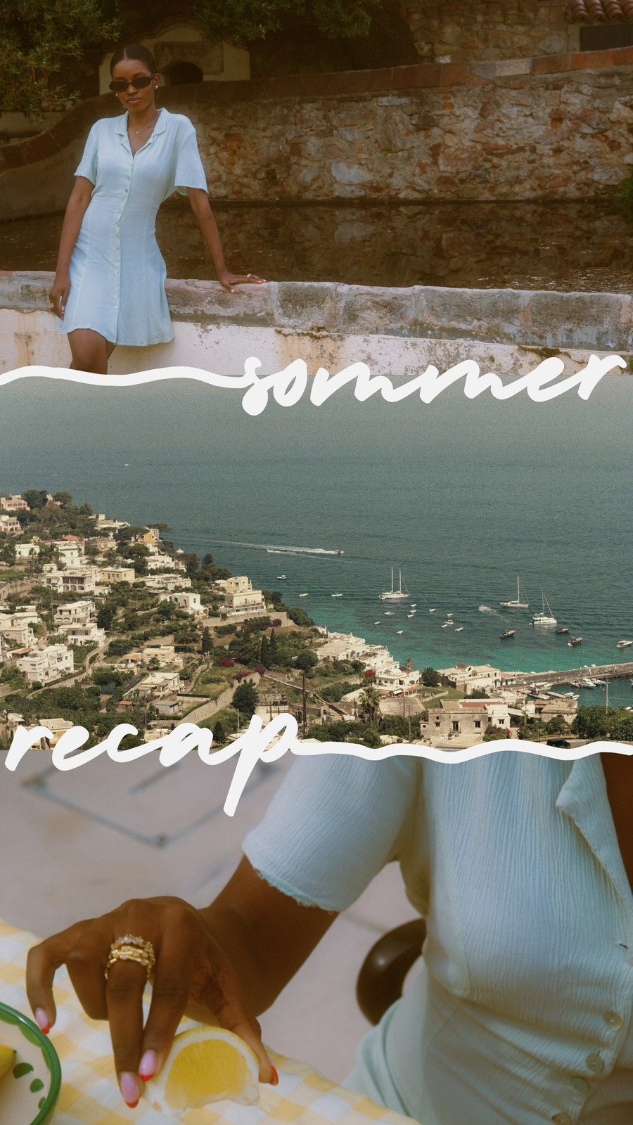 Weiß Handschrift Sommer Rückblick Urlaub Collage TikTok Video Weiß Handschrift Sommer Rückblick Urlaub Collage TikTok Video