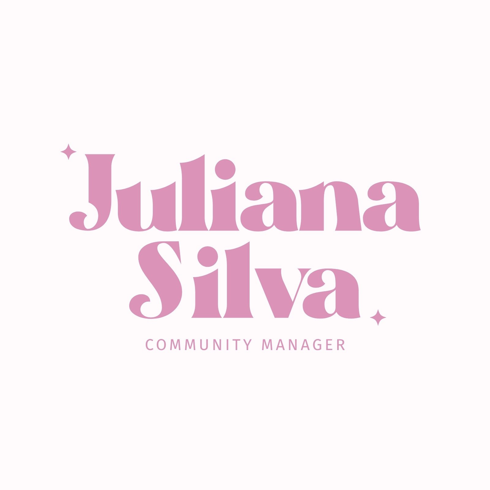 Logo de Community Manager Simple Rosa