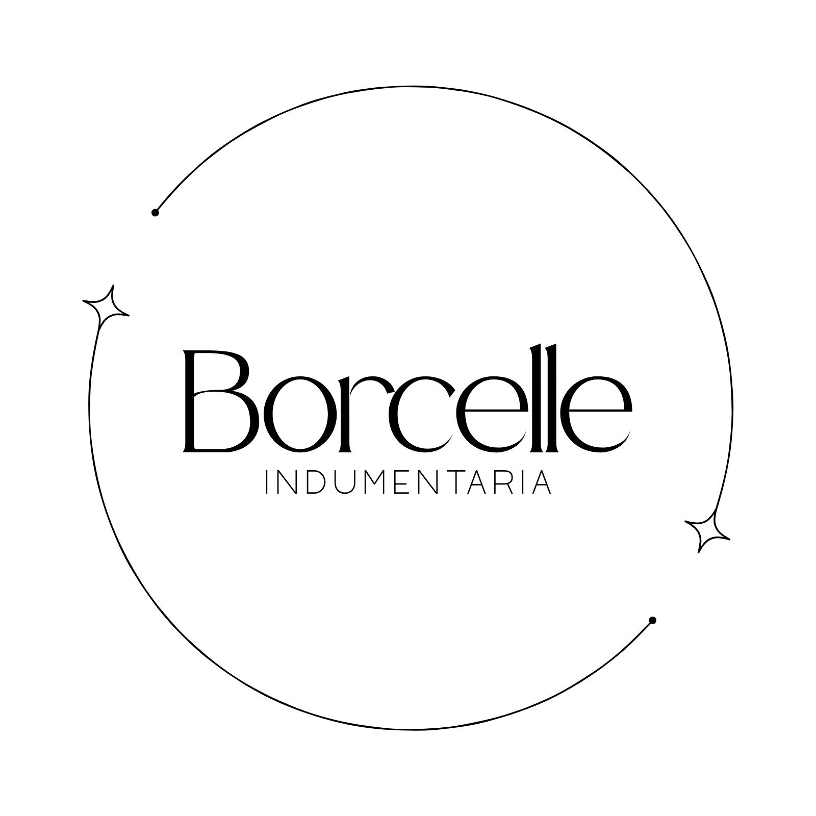 Logo de Marca de Indumentaria Minimalista Blanco y Negro