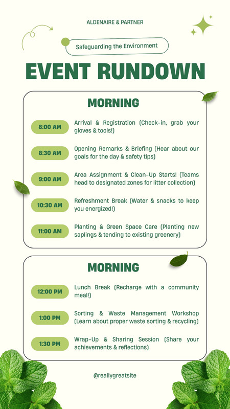 Stage Rundown Free and customizable rundown templates
