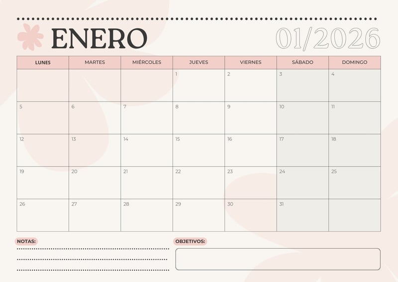 Calendarios 2026 🗓️✏️ - Zero Design - Canva