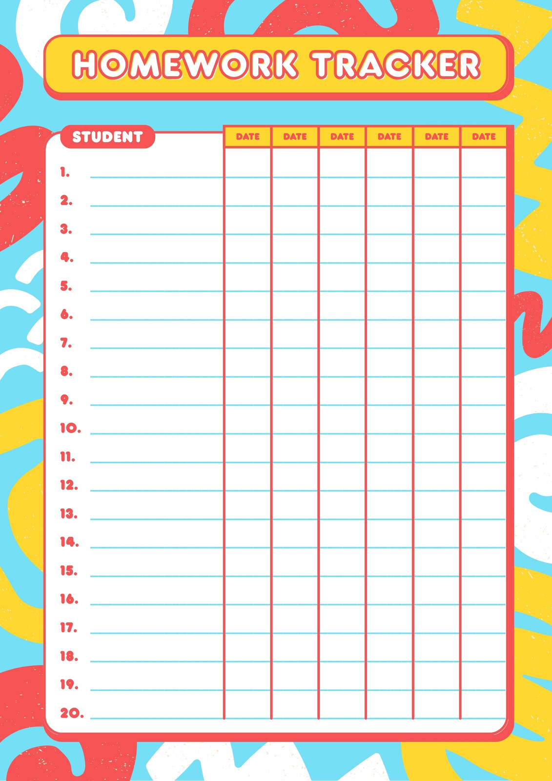 Page 12 - Free and customizable tracker templates
