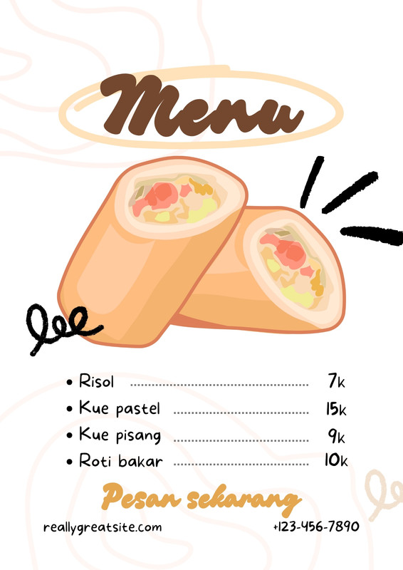 Gratis desain contoh risol - Canva