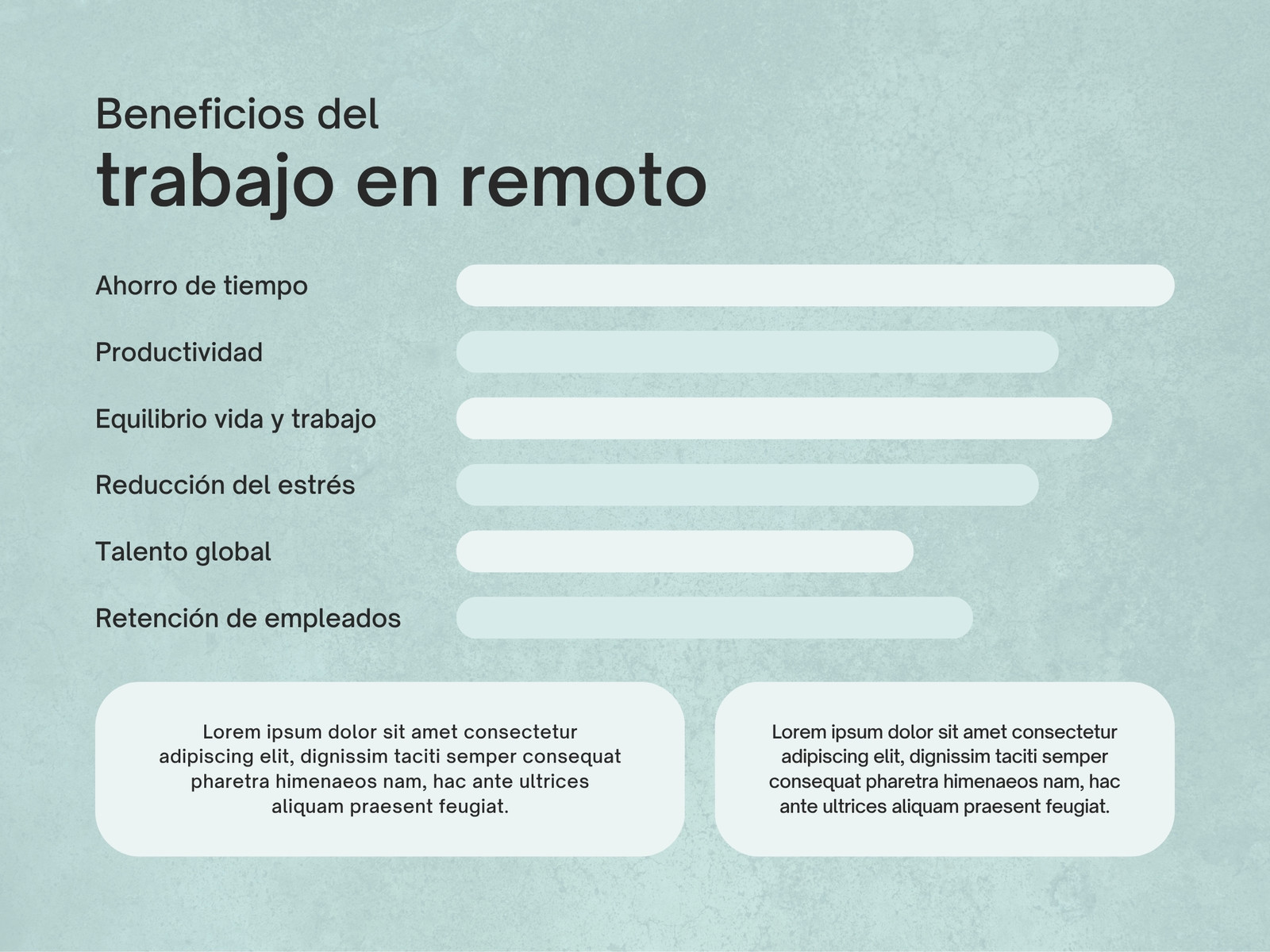 Gráfico Trabajo en Remoto Moderno Azul
