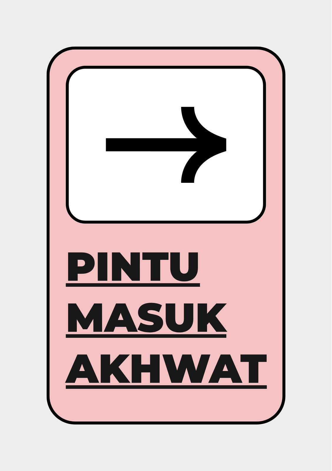 Gratis desain contoh pintu masuk - Canva