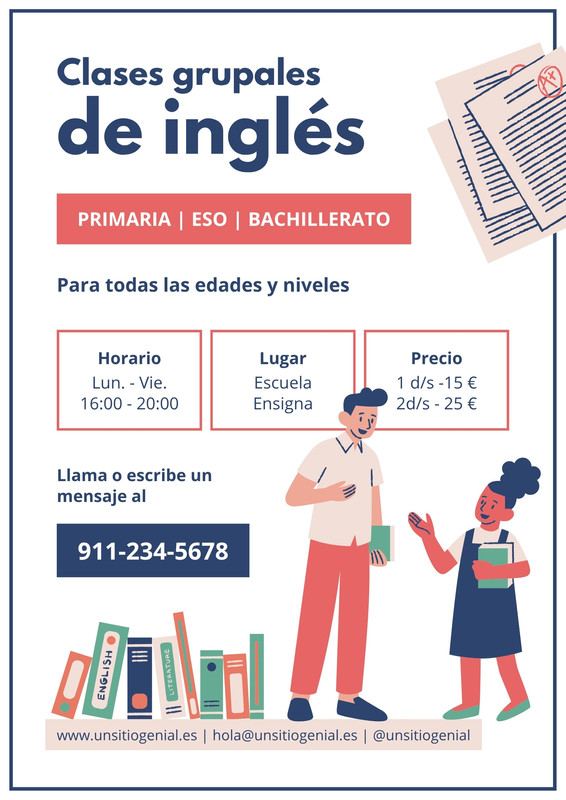Plantillas de Ingles online gratis | Canva
