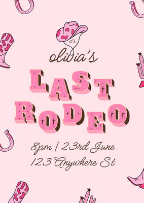 X Rodeo Design Free and customizable rodeo templates
