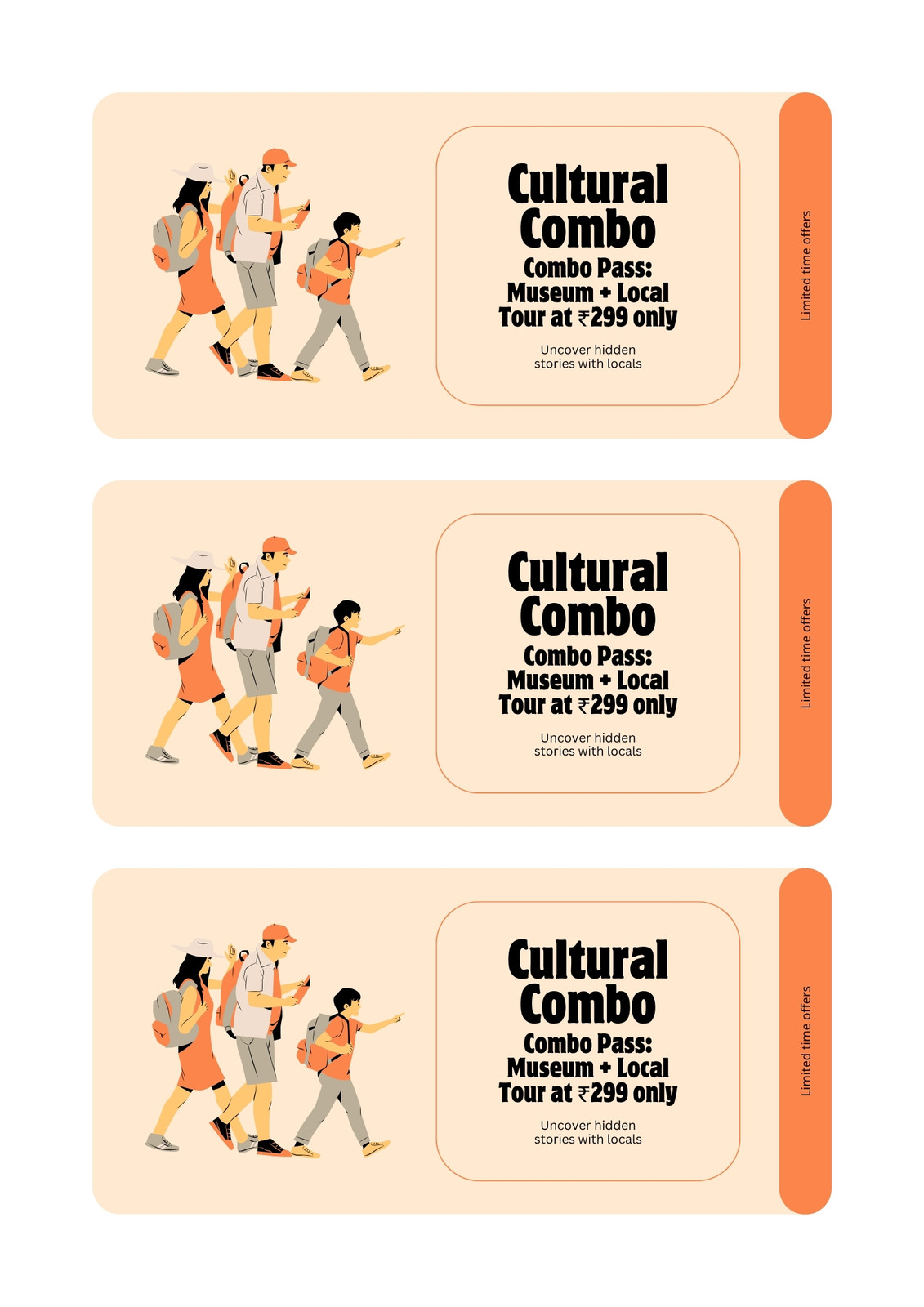 Peach Flat Family Cultural Combo Coupon