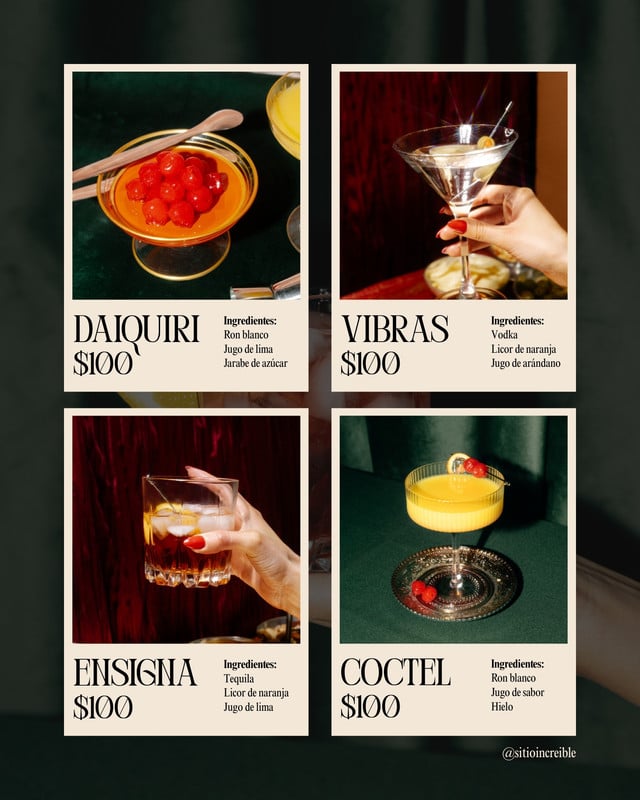 Plantillas bar - Gratis y editables - Canva