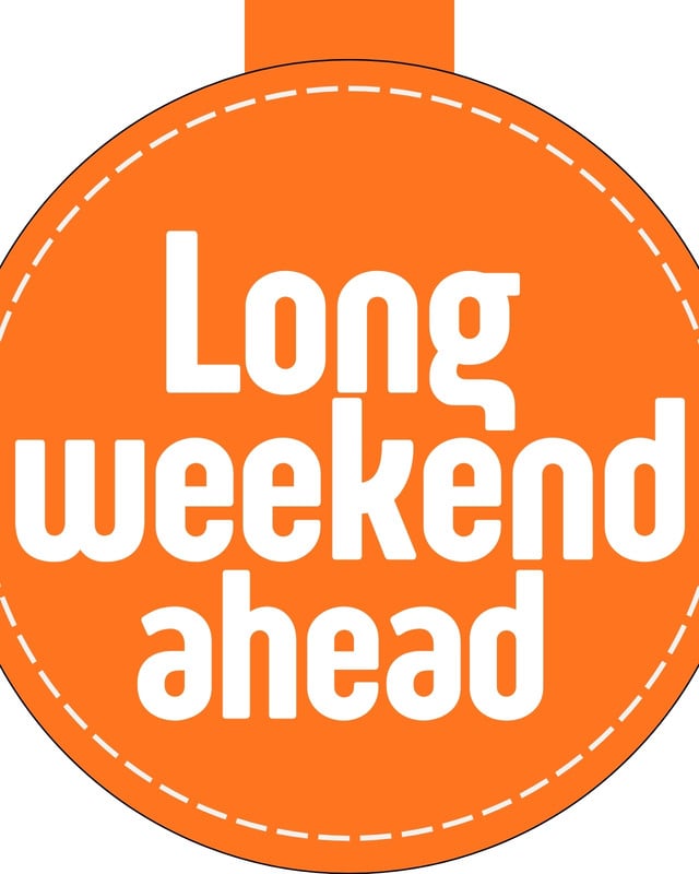 Long Weekend Simple Free and customizable long weekend templates
