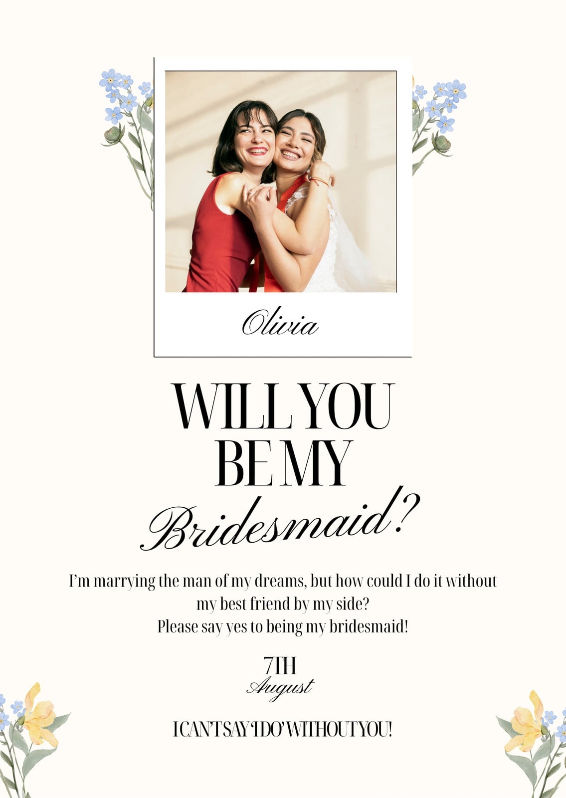 will you be my bridesmaid dress card Will You Be My Bridesmaid Proposal Confetti-exploding Greetings Card  Boomf