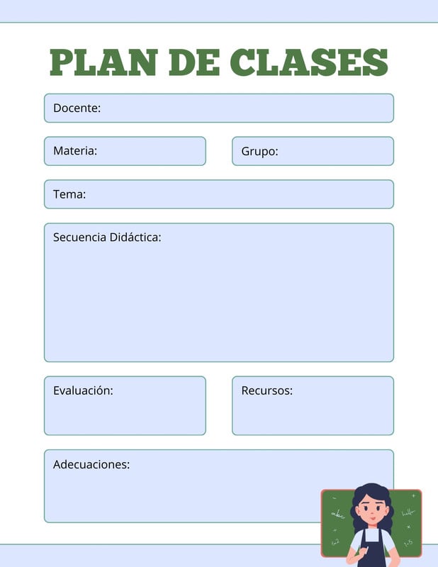 Plantillas de planes de clases editables para imprimir | Canva