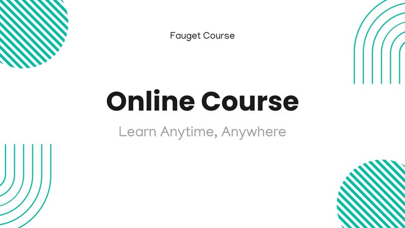 Free and customizable course templates