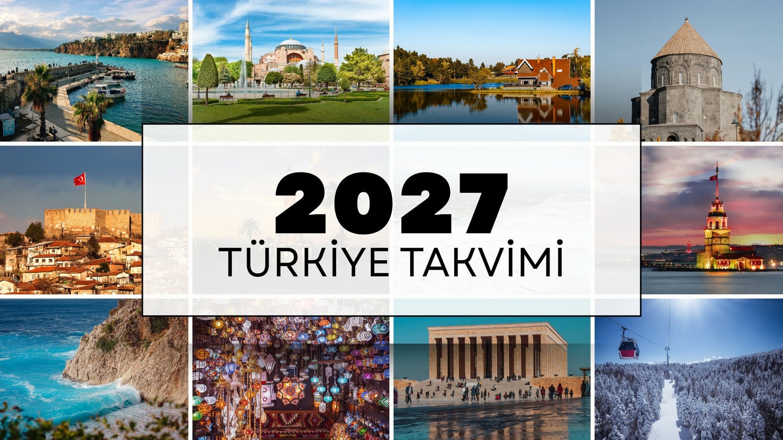 Çok Renkli Fotoğraflı Seyahat Türkiye 2027 Takvimi Çok Renkli Fotoğraflı Seyahat Türkiye 2027 Takvimi