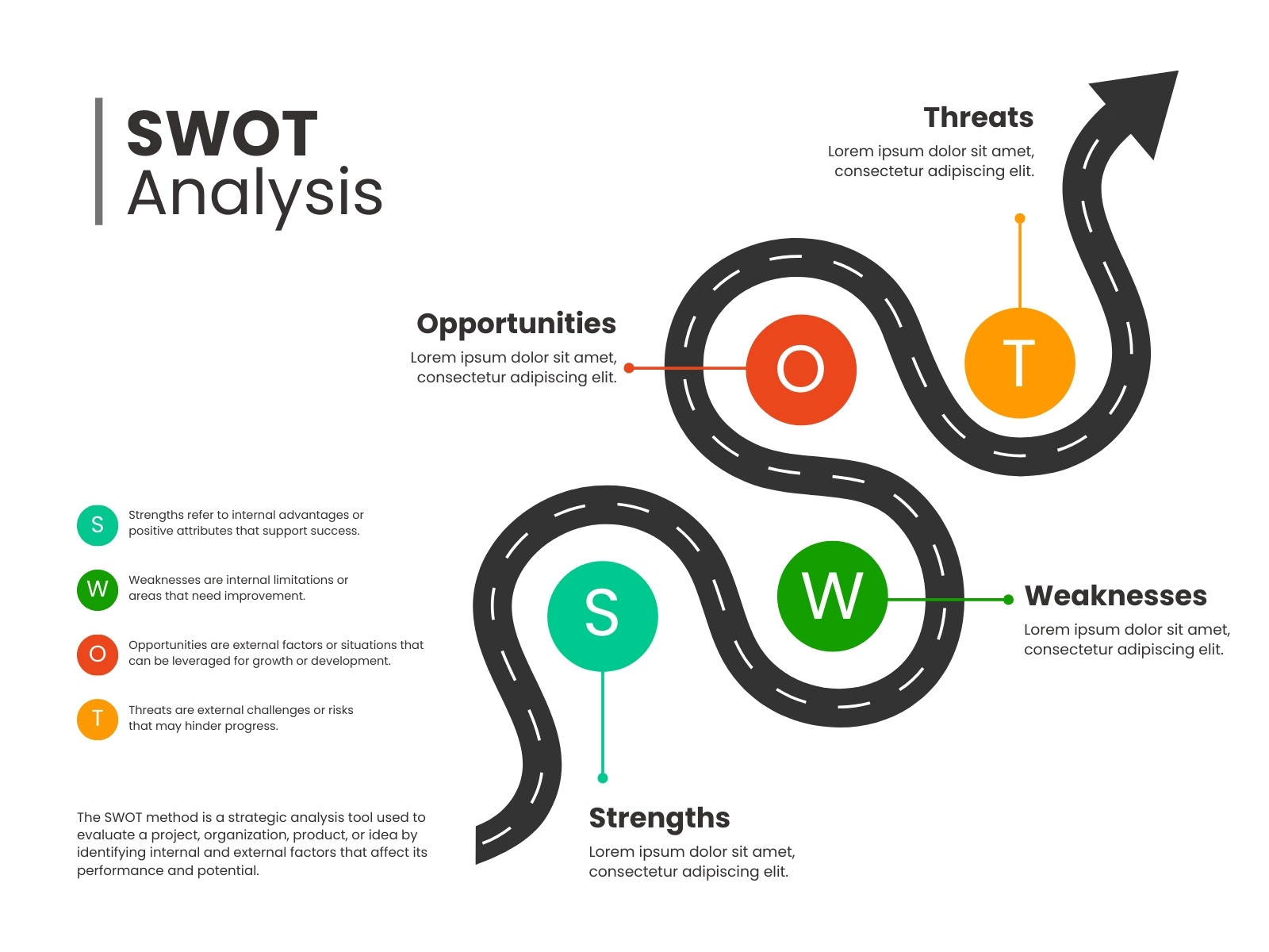 Black White and Green Modern Business Analysis Graph