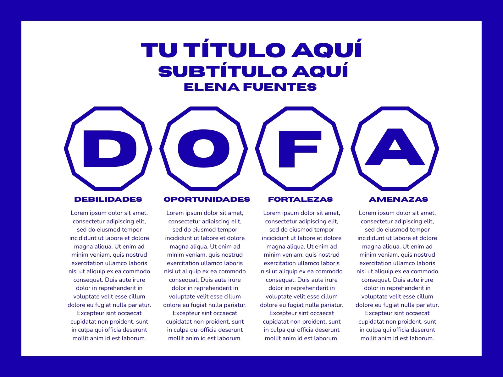 Gráfico Dofa minimalista azul