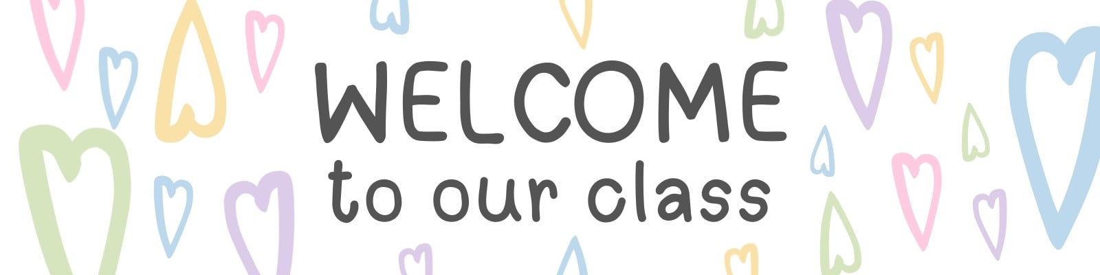 Free and customizable welcome to class templates