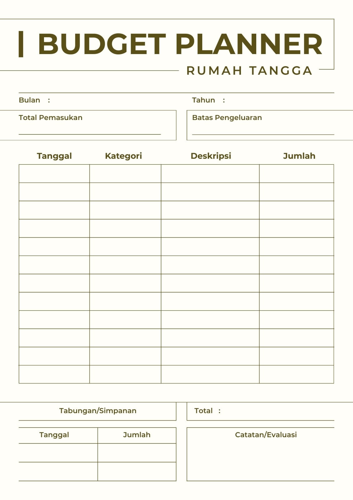 Gratis desain contoh anggaran - Canva