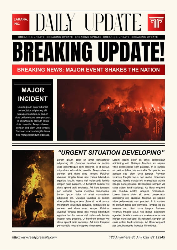 Free and customizable breaking news templates | Canva