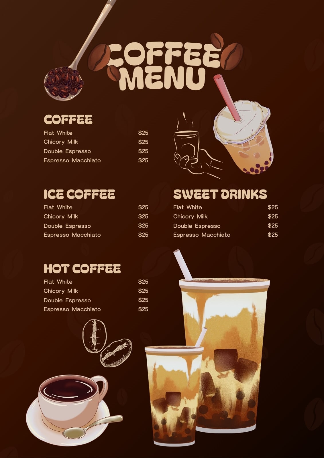 Customize 1,607+ Coffee Menu Templates Online - Canva