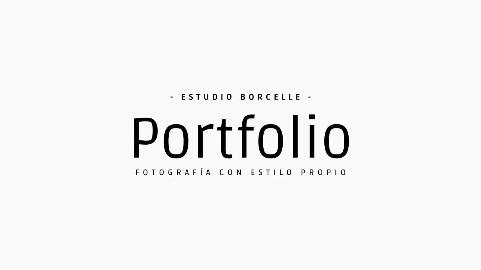 Presentación - Portafolio de fotografía - Diapositivas simples y minimalistas, color blanco