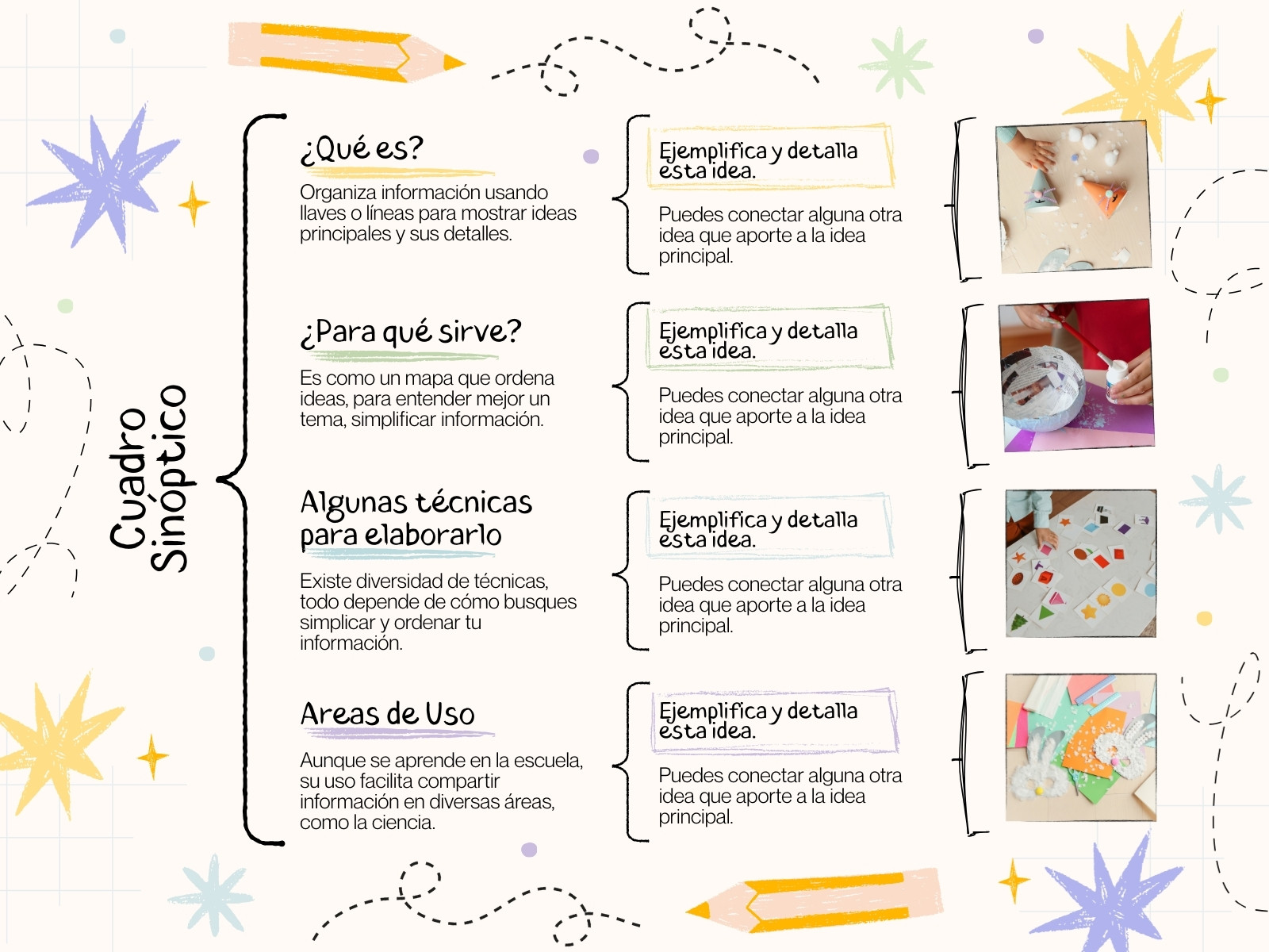 Gráfica Cuadro Sinóptico Ilustrativo Neutro