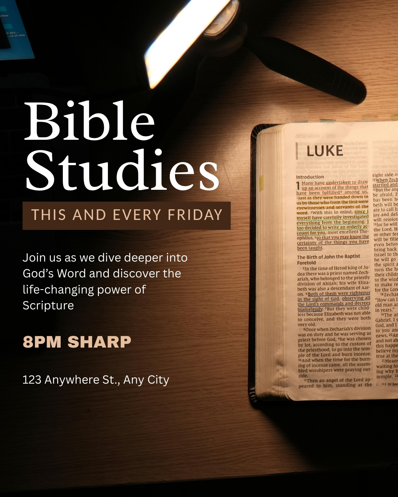 Free and customizable bible templates
