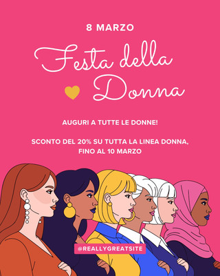 Festa della Donna 8 Marzo - FrzDesign - Canva