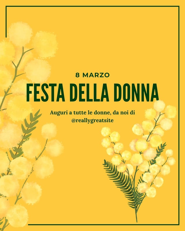 Festa della Donna 8 Marzo - FrzDesign - Canva