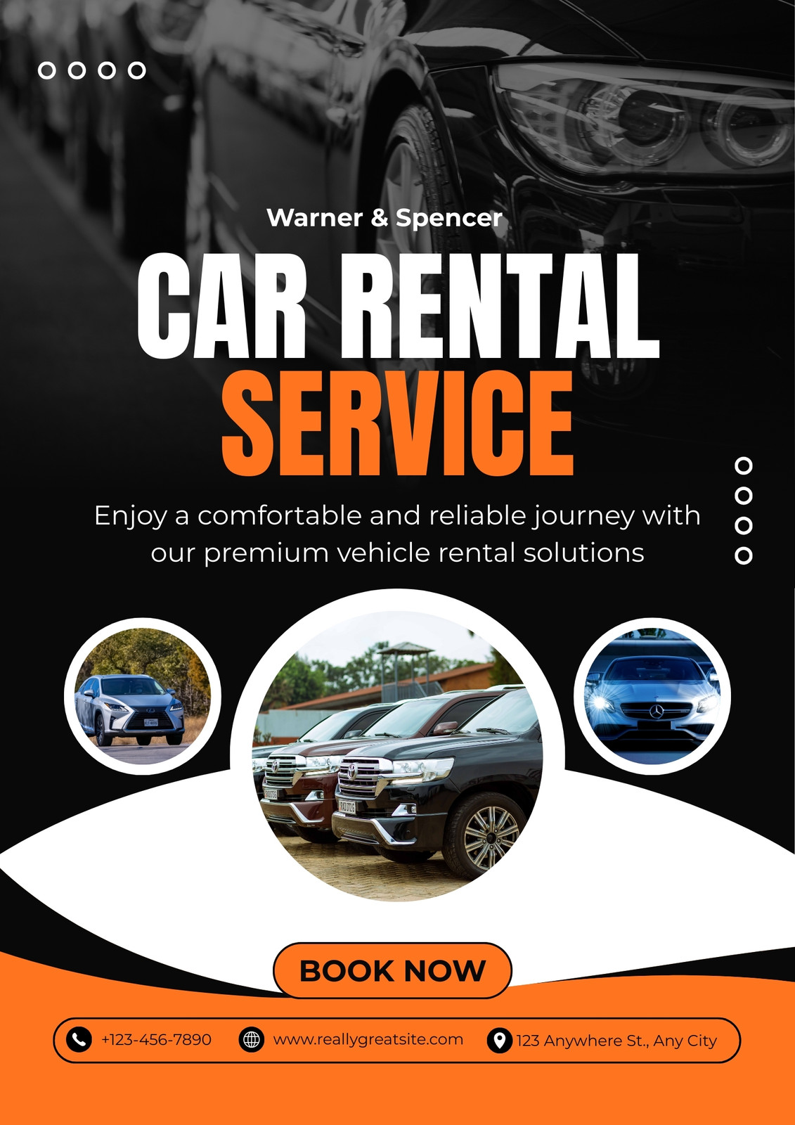 Free and customizable car rental templates