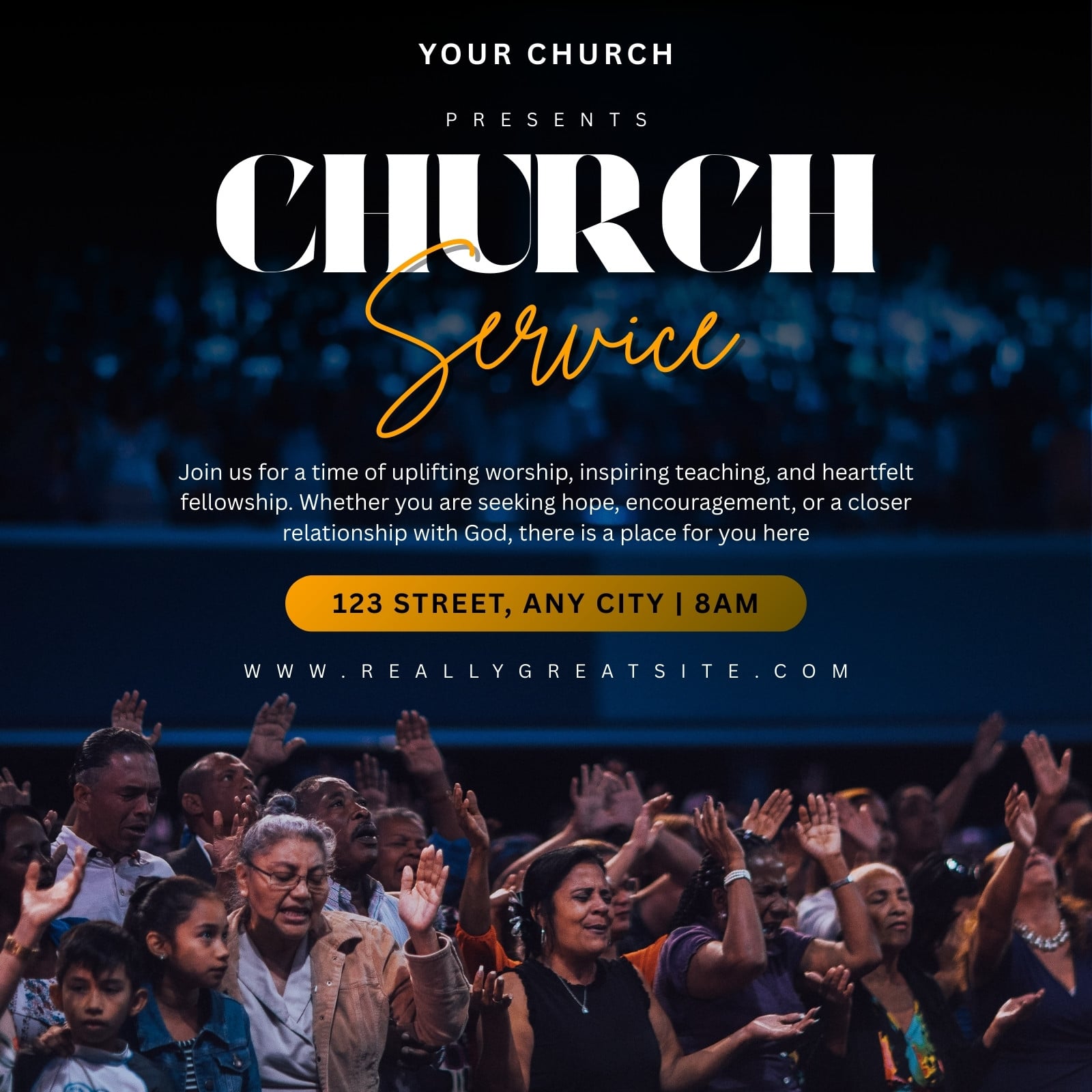 Page 5 - Free and customizable church templates | Canva
