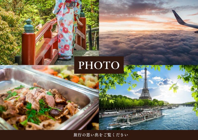写真コラージュ 正方形無料テンプレートデザイン。イラストや画像付き