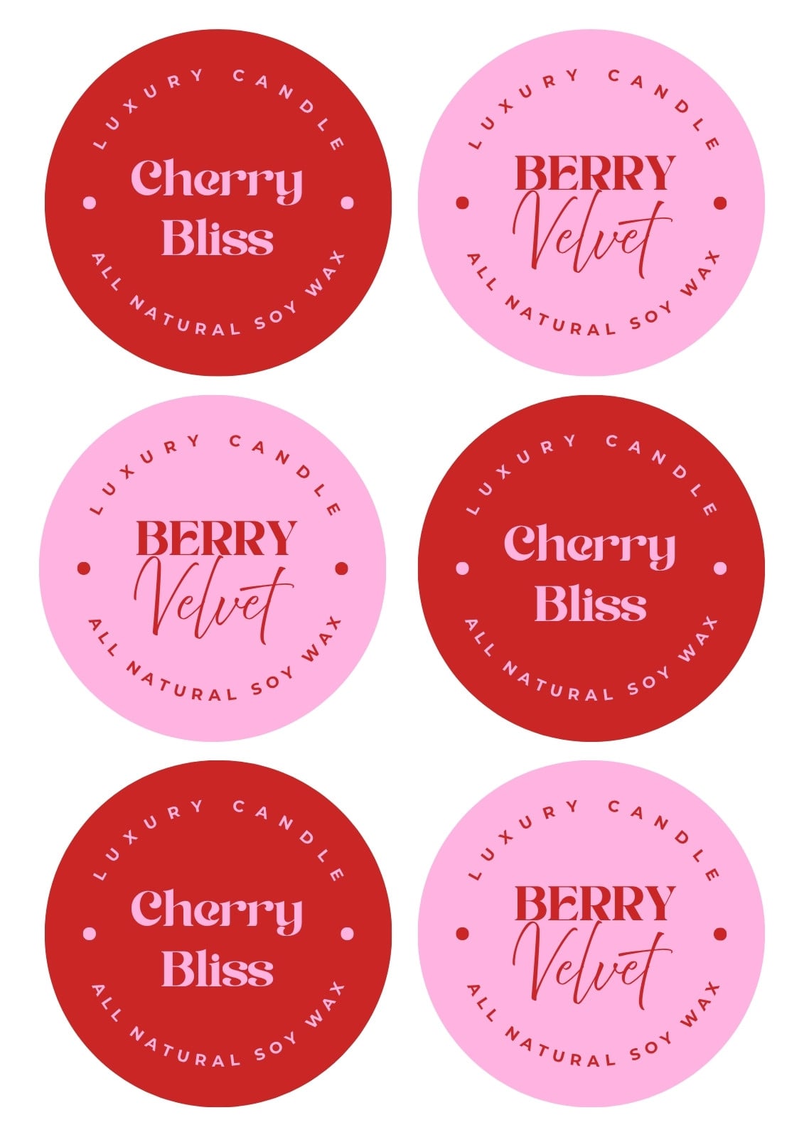Free and customizable cherry templates