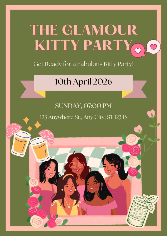 kitty party invitation with dress code Dress Code Kitty Party Invitation On Whatsapp