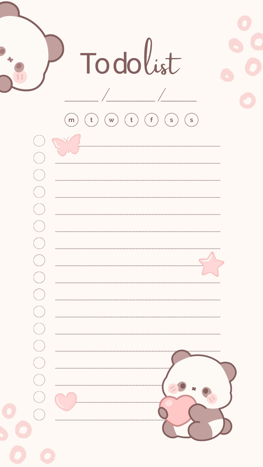 To Do List Rosa Free and customizable to-do list templates | Canva