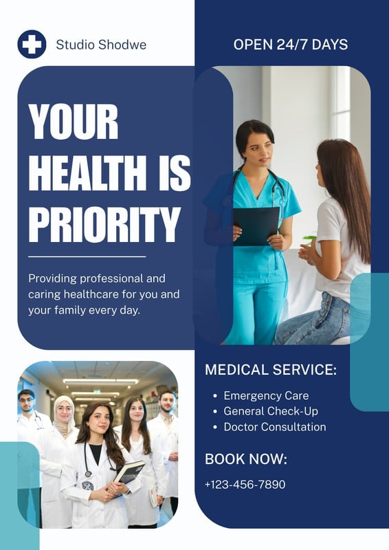Page 2 - Free printable medical flyer templates | Canva