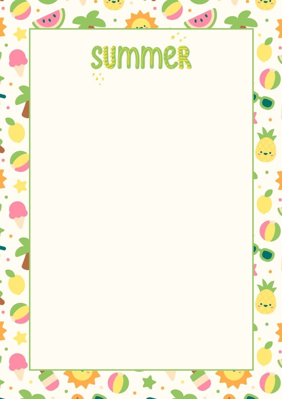 Page 8 - Free printable page border templates you can customize