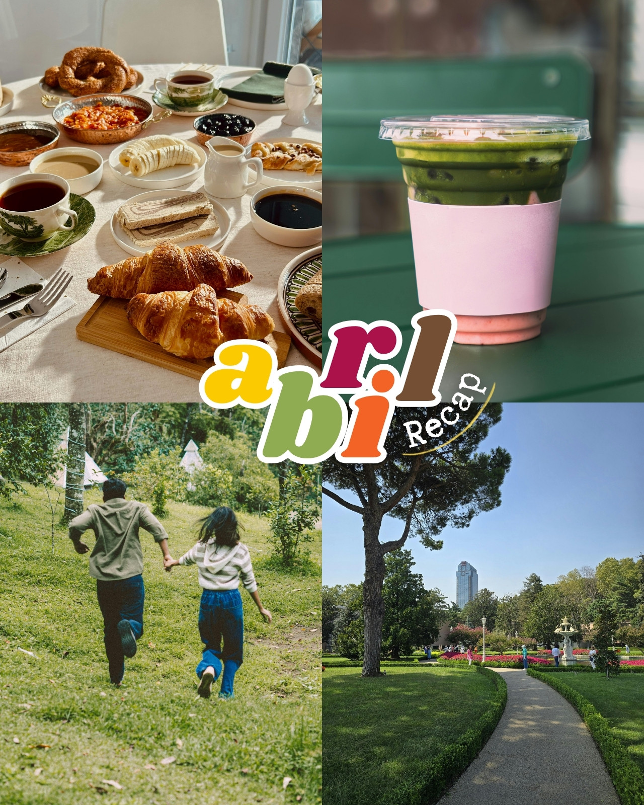 Post de Instagram Recap de Fotos Moderno Colorido