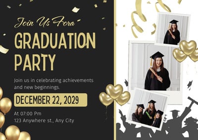 Free and printable custom graduation card templates | Canva