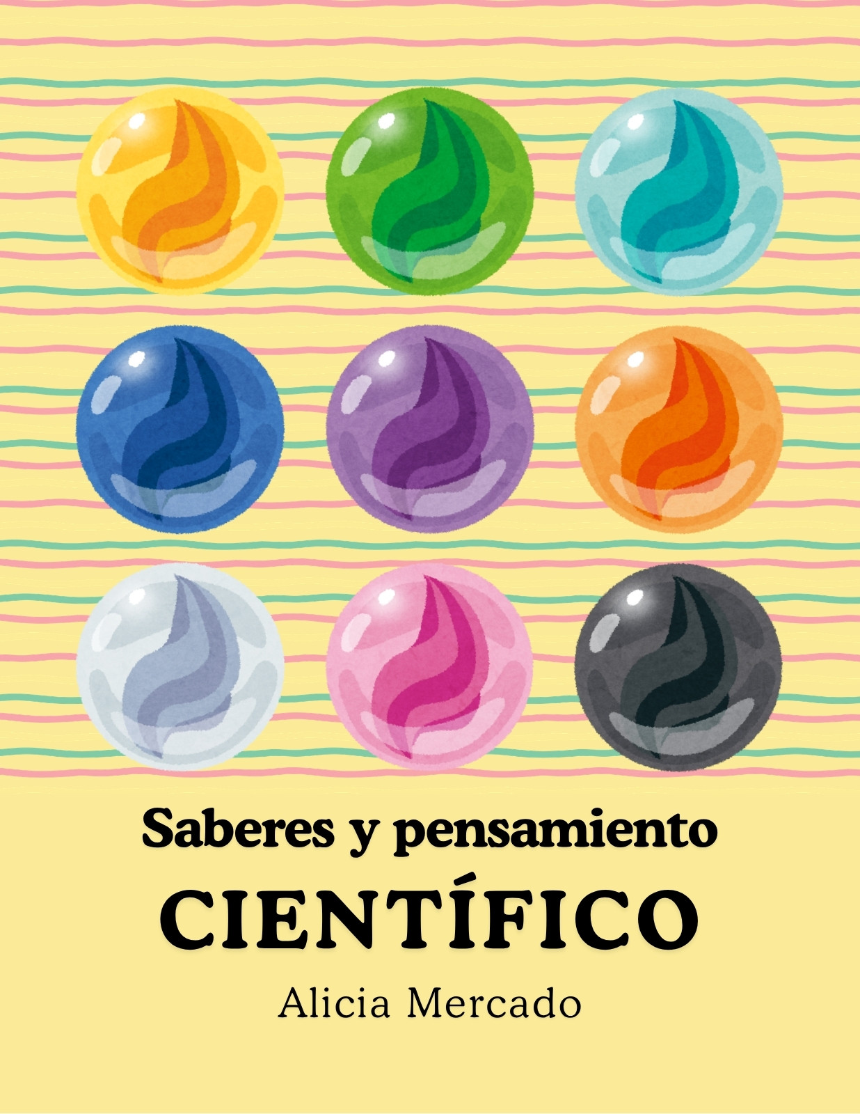 Portada de cuaderno - Pensamiento científico - Ilustrativa y colorida