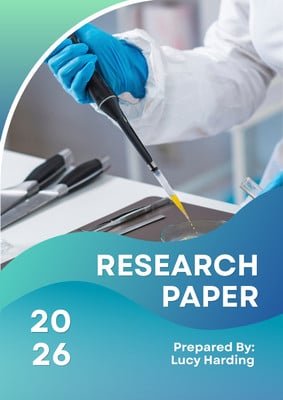 Free to edit and print research paper cover page templates | Canva