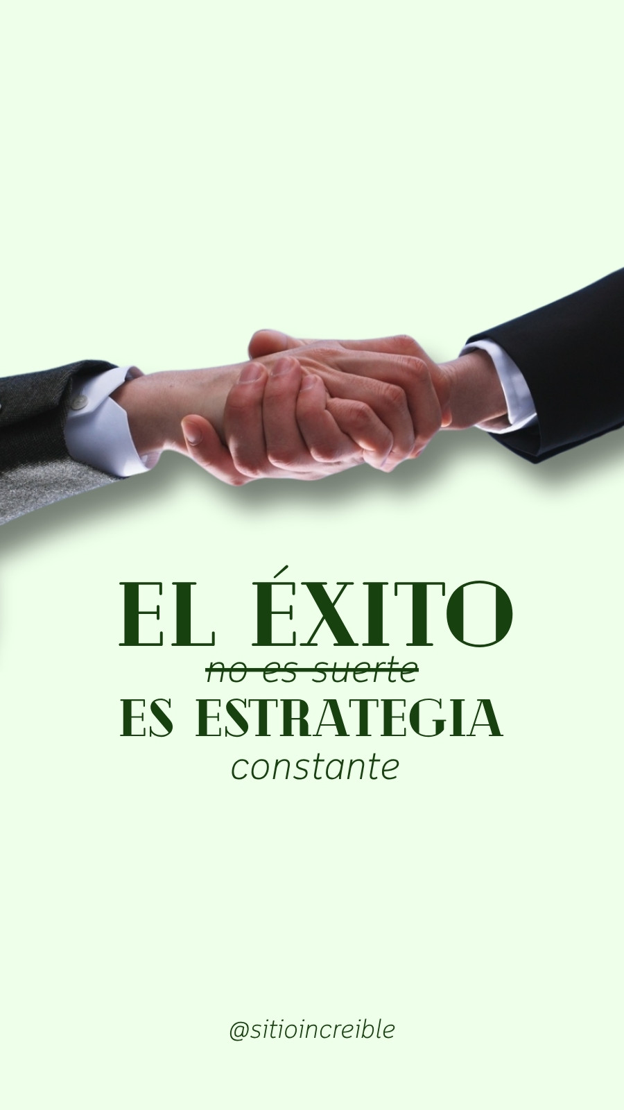 Historia de Instagram Frase de Negocios Formal Verde
