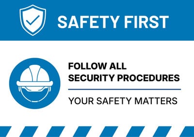 Free printable, customizable safety poster templates | Canva