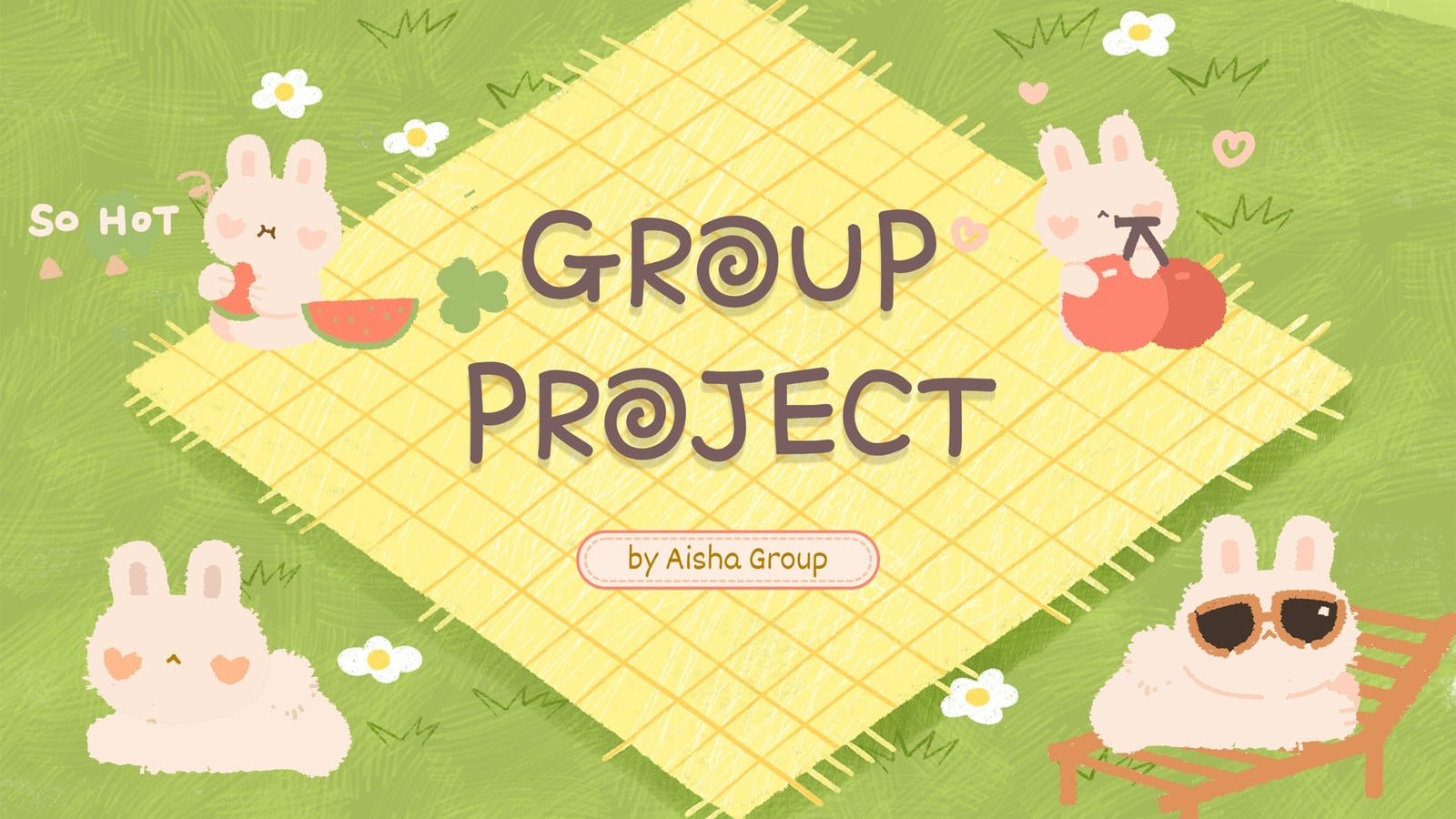 Spring Theme Slides Example Free and customizable bunny templates