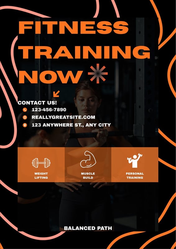 Free printable workout poster templates | Canva